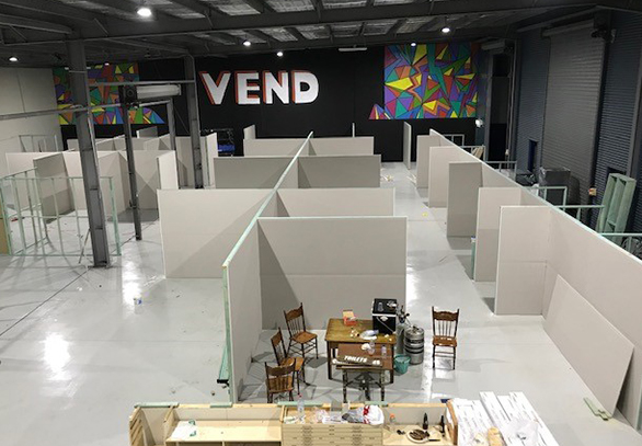 Vend warehouse being built up